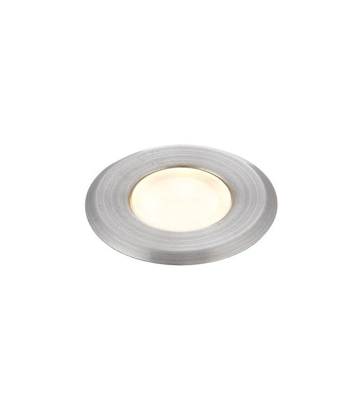 Integrated LED Outdoor Coastal Recessed Light Marine Grade Brushed Stainless Steel, Frosted IP67