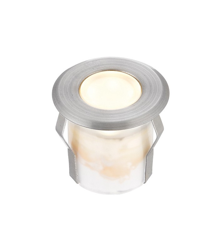 Integrated LED Outdoor Coastal Recessed Light Marine Grade Brushed Stainless Steel, Frosted IP67