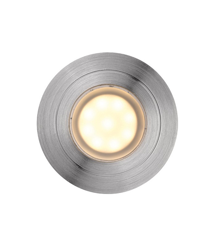 Integrated LED Outdoor Coastal Recessed Light Marine Grade Brushed Stainless Steel, Frosted IP67
