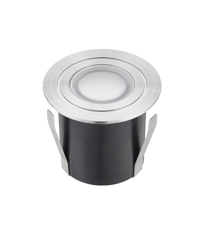 Integrated LED Outdoor Coastal Recessed Light Marine Grade Brushed Stainless Steel, Frosted IP67