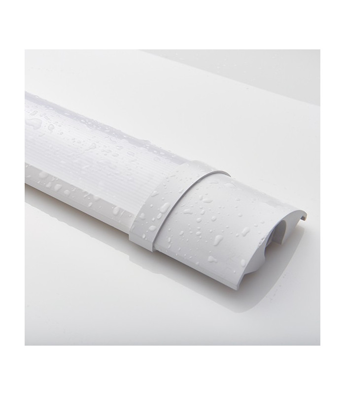 Integrated LED Outdoor Linear Batten Light Opal, Gloss White IP65