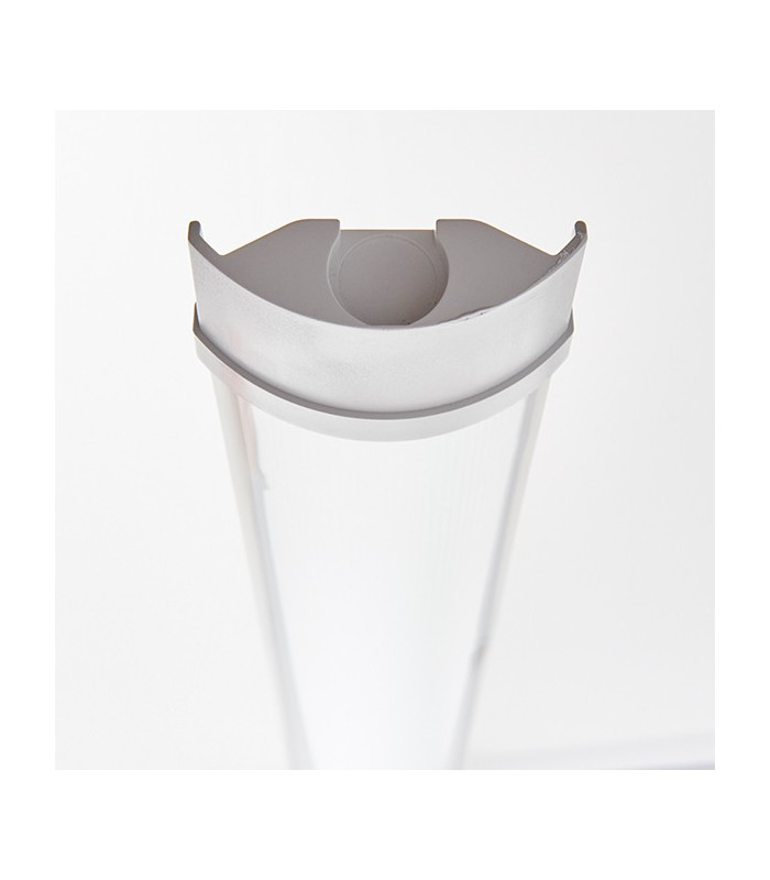 Integrated LED Outdoor Linear Batten Light Opal, Gloss White IP65
