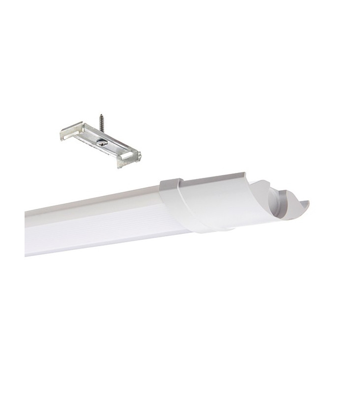 Integrated LED Outdoor Linear Batten Light Opal, Gloss White IP65
