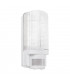 Integrated LED PIR 1 Light Outdoor Wall Light Frosted, Gloss White IP44