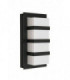1 Light Outdoor Wall Light Black IP54, E27