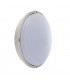 Integrated LED Emergency Outdoor Flush Light Gloss White, Opal IP65