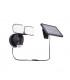 Integrated LED Solar Outdoor Wall Light Matt Black, Frosted IP44