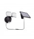 Integrated LED Solar Outdoor Wall Light Matt Black, Frosted IP44
