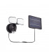 Integrated LED Solar Outdoor Wall Light Matt Black, Frosted IP44