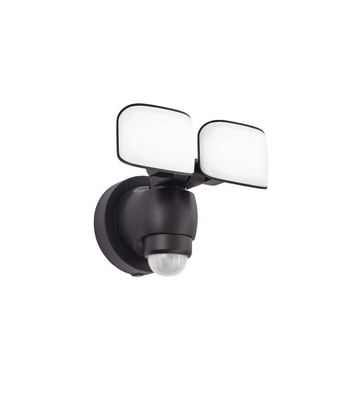 Integrated LED Outdoor Wall Light Matt Black, Frosted IP44