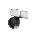 Integrated LED Outdoor Wall Light Matt Black, Frosted IP44