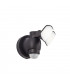 Integrated LED Outdoor Wall Light Matt Black, Frosted IP44