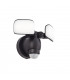 Integrated LED Outdoor Wall Light Matt Black, Frosted IP44