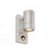1 Light Outdoor PIR Wall Light Brushed Stainless Steel, Glass IP44, GU10