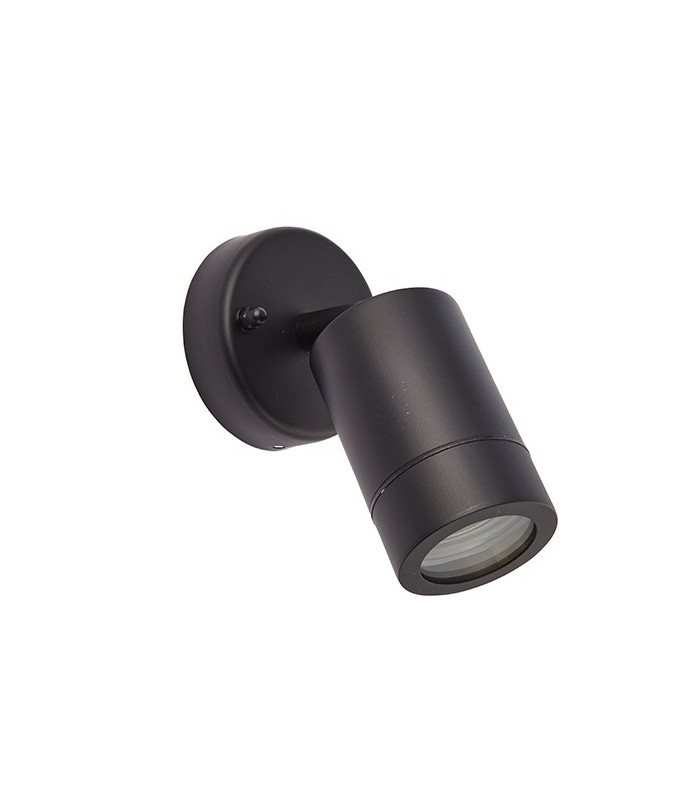 Outdoor Spotlight Matt Black, Glass IP44, GU10