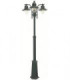 3 Light Triple Outdoor Post Lantern Black IP54, E27