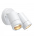 2 Light Outdoor Spotlight Gloss White, Glass IP44, GU10