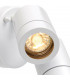 2 Light Outdoor Spotlight Gloss White, Glass IP44, GU10
