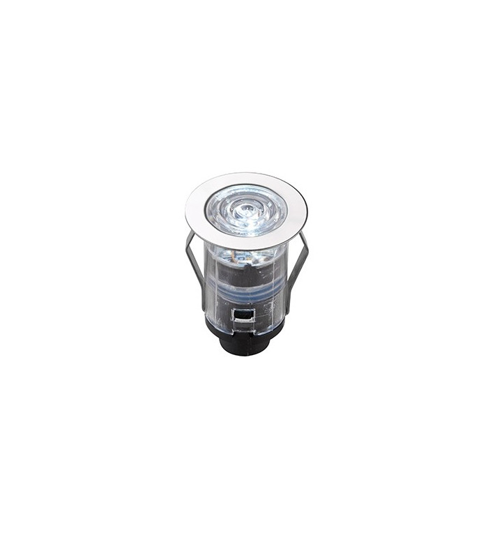 Integrated LED Outdoor Recessed Light Polished Stainless Steel, Clear IP67