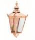 1 Light Outdoor Wall Half Lantern Light Copper IP44, E27