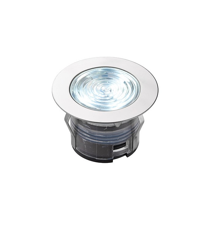 Integrated LED Outdoor Recessed Light Polished Stainless Steel, Clear IP67