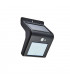 Integrated LED Outdoor Solar Wall Light Black Abs Plastic, Clear IP44