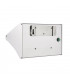 Integrated LED Outdoor Solar Wall Light Satin Silver, Prismatic IP44