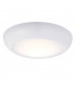 Integrated LED Outdoor Flush Light Gloss White, Opal IP65