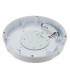 Integrated LED Outdoor Flush Light Gloss White, Opal IP65