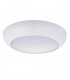 Integrated LED Outdoor Flush Light Gloss White, Opal IP65