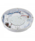 Integrated LED Outdoor Emergency Flush Light Gloss White, Opal IP65