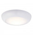 Integrated LED Outdoor Microwave Emergency Flush Light Gloss White, Opal IP65