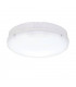 Integrated LED Outdoor Flush Light Gloss White, Opal IP65
