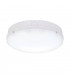 Integrated LED Outdoor Microwave Flush Light Gloss White, Opal IP65
