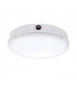 Integrated LED Outdoor Flush Light Gloss White, Opal IP65