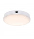 Integrated LED Outdoor Flush Light Gloss White, Opal IP65