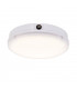 Integrated LED Outdoor Flush Light Gloss White, Opal IP65