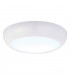Integrated LED Outdoor Flush Light Gloss White, Opal IP65