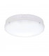 Integrated LED Outdoor Emergency Flush Light Gloss White, Opal IP65