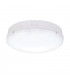 Integrated LED Outdoor Emergency & Microwave Flush Light Gloss White, Opal IP65