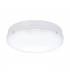 Integrated LED Outdoor Emergency & Step Dimming Flush Light Gloss White, Opal IP65