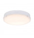 Integrated LED Outdoor Emergency & Step Dimming Flush Light Gloss White, Opal IP65