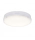Integrated LED Outdoor Emergency & Step Dimming Flush Light Gloss White, Opal IP65