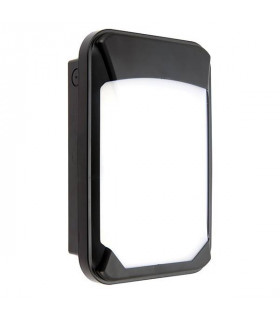 Integrated LED Outdoor Mini Microwave Wall Light Black IP65