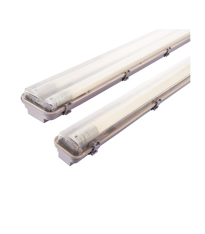 Outdoor 5ft Linear Batten Flush Light Prismatic IP65