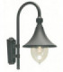 1 Light Outdoor Dome Wall Lantern Light Black IP54, E27