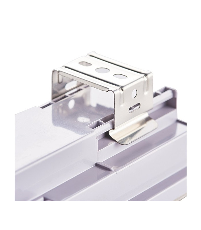 Outdoor Linear 4ft Twin Batten Flush Light Prismatic IP65