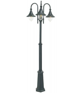 Outdoor Triple Lamp Post, E27