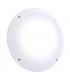 Integrated LED Outdoor Microwave Wall Light Matt White Textured, Opal IP65