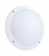 Integrated LED Outdoor Microwave Wall Light Matt White Textured, Opal IP65